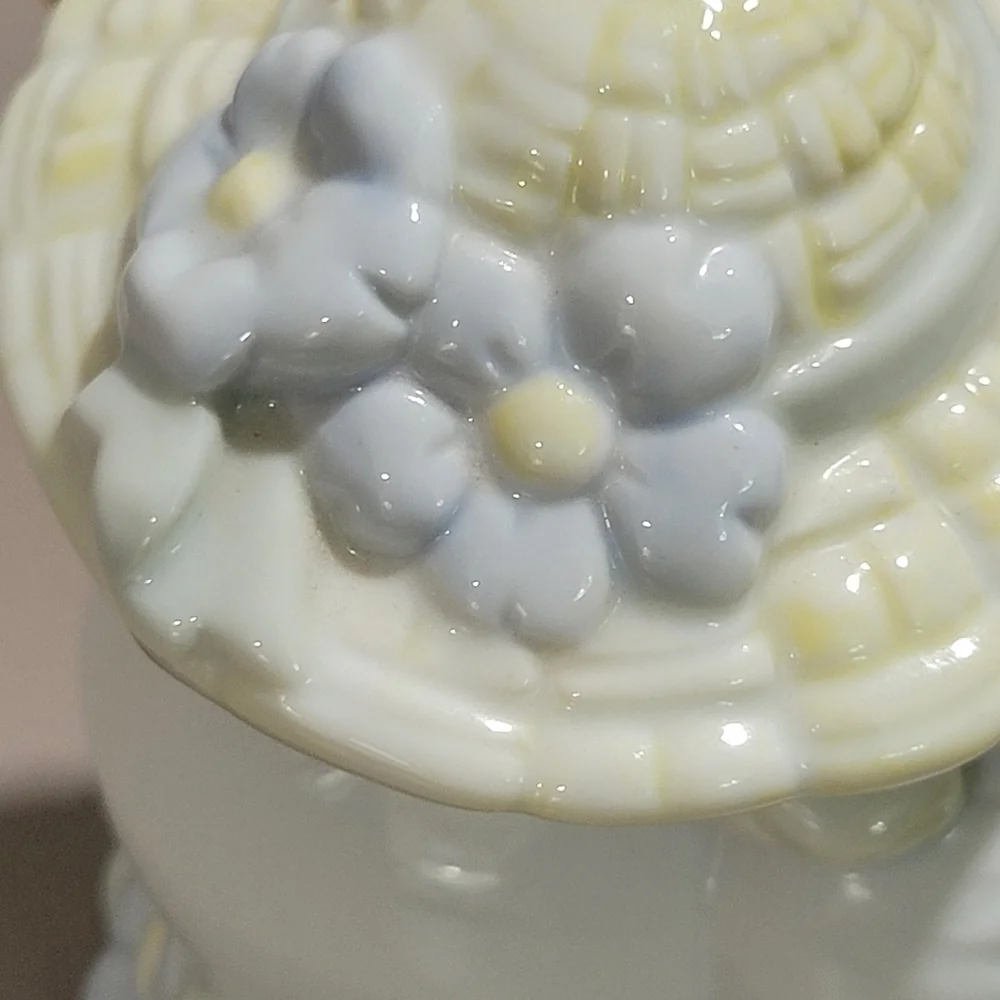 Enesco Vintage Porcelain Duck Night Light 5.5×4.5 In. 1989 EUC Made In Taiwan